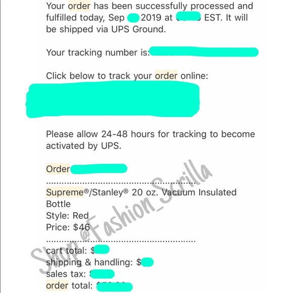 Authentic SUPREME Red Stanley Vacuum Insulated bottle - Picture 8 of 10